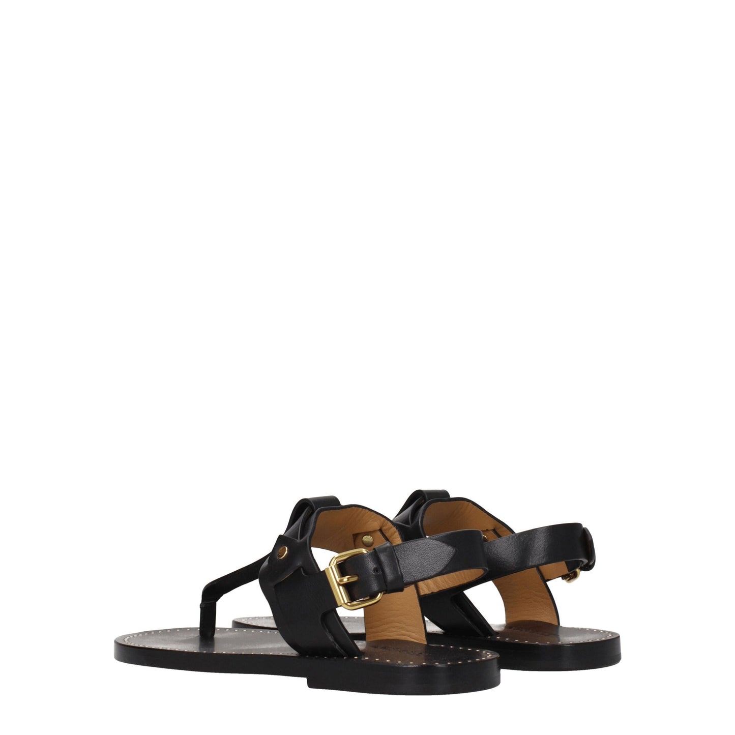 Isabel Marant Schwarze Flip-Flop-Sandalen aus Leder