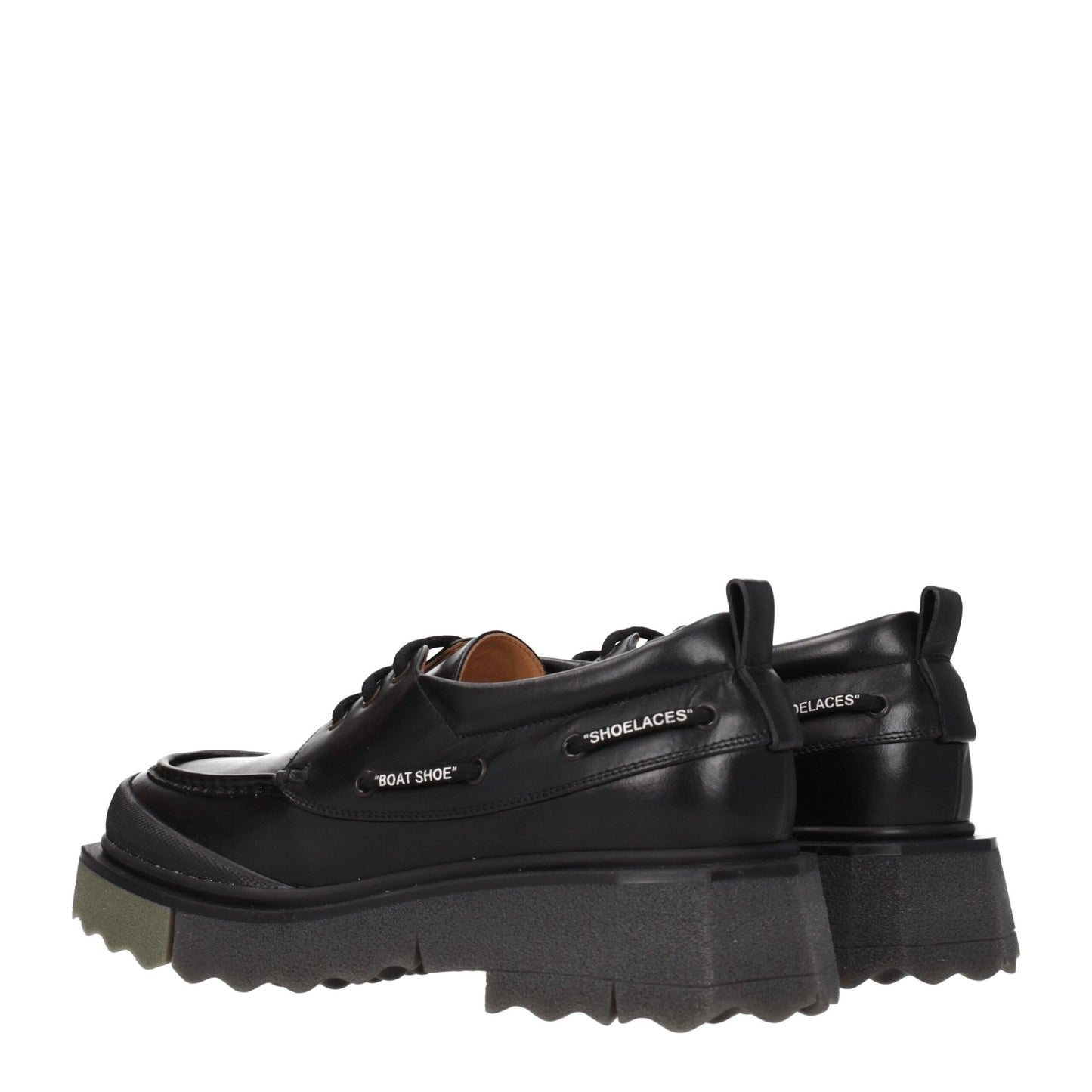 Off-White Schwarze Leder Slipper