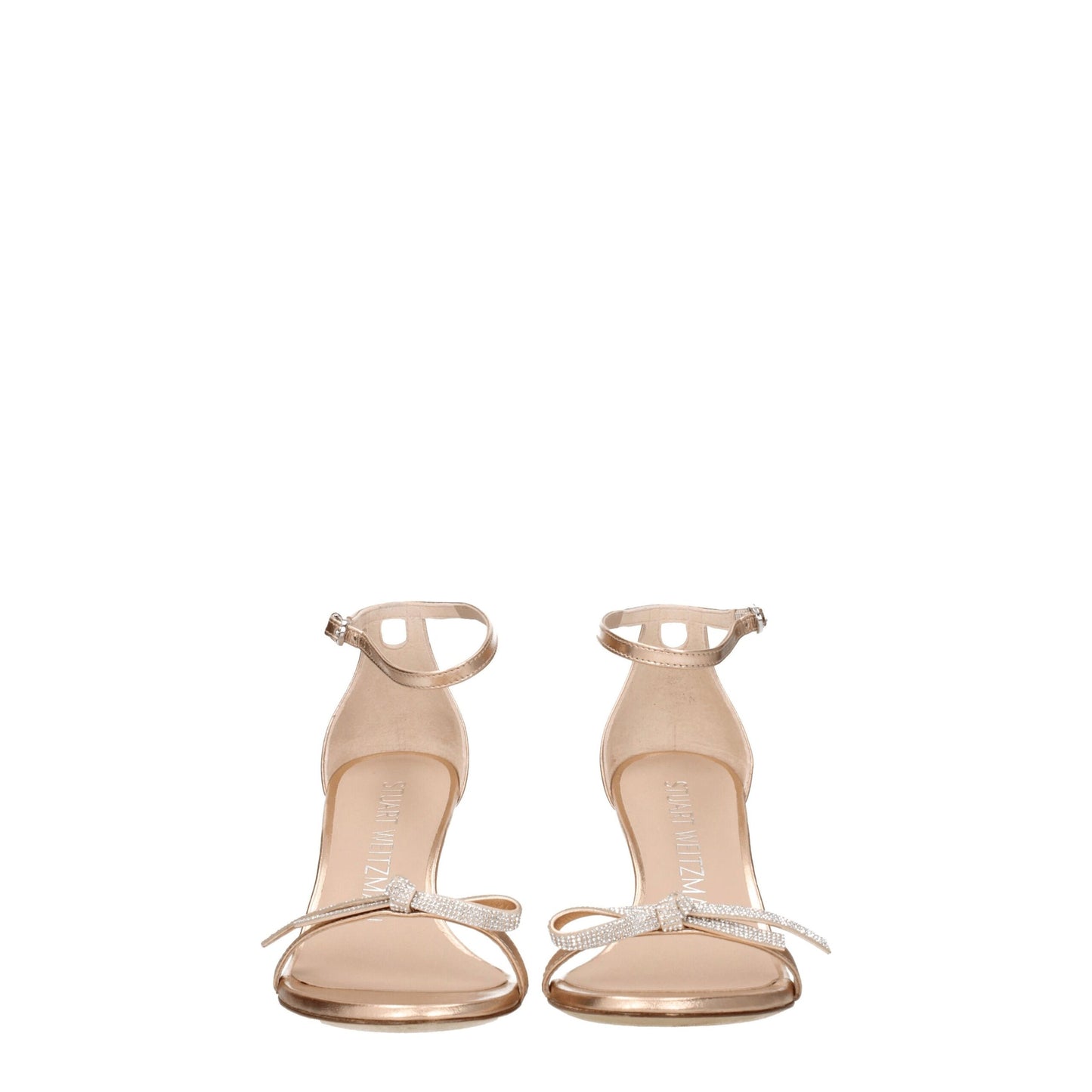 Stuart Weitzman Pinke Leder-Stilettosandalen