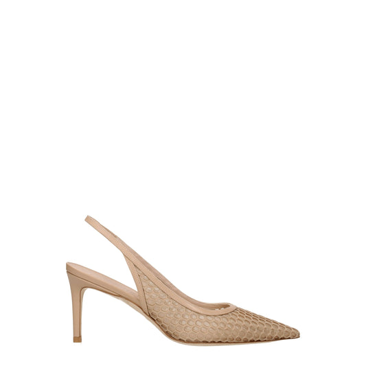 Stuart Weitzman Beige Leder High Heel Pumps