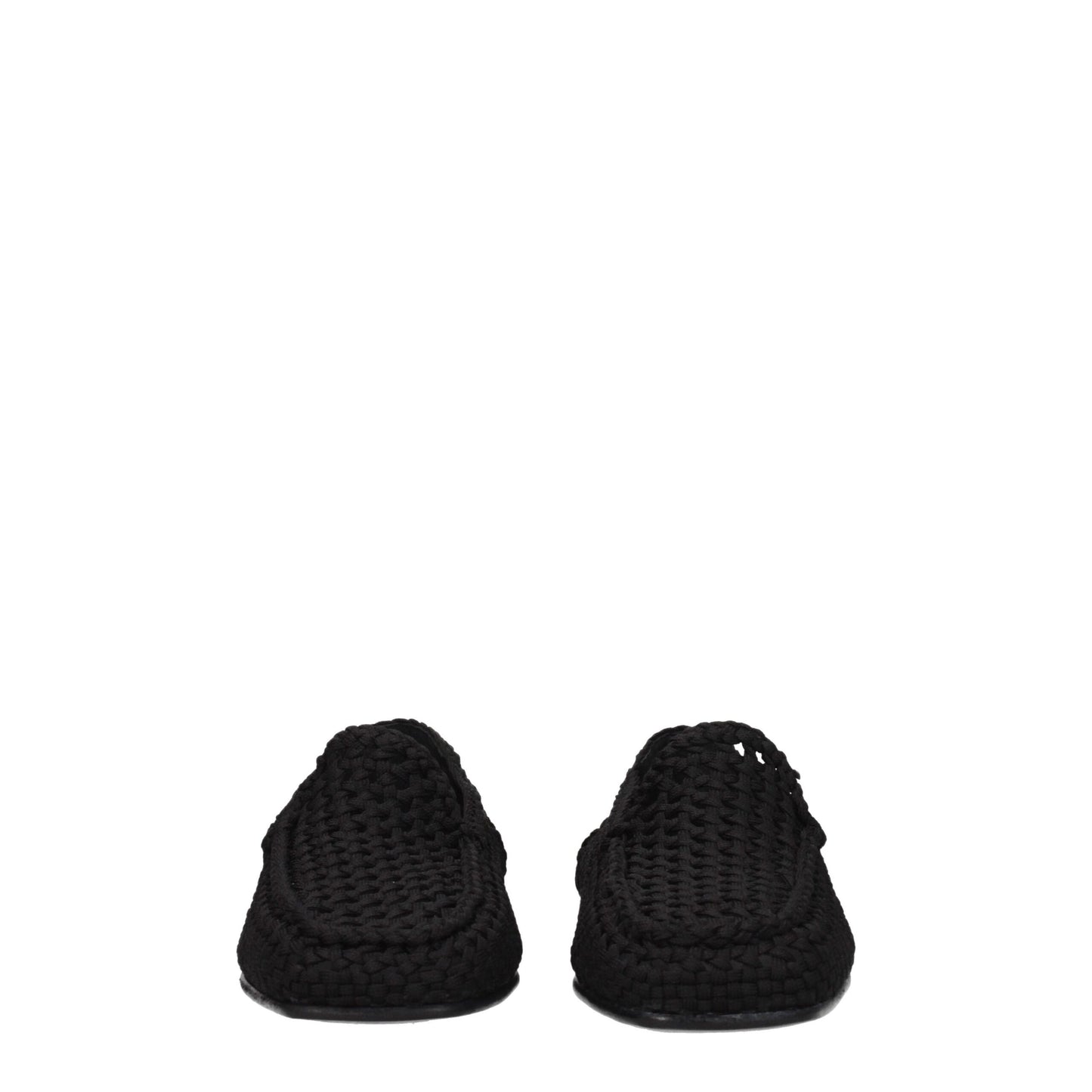 Dolce & Gabbana Slipper aus schwarzem Stoff