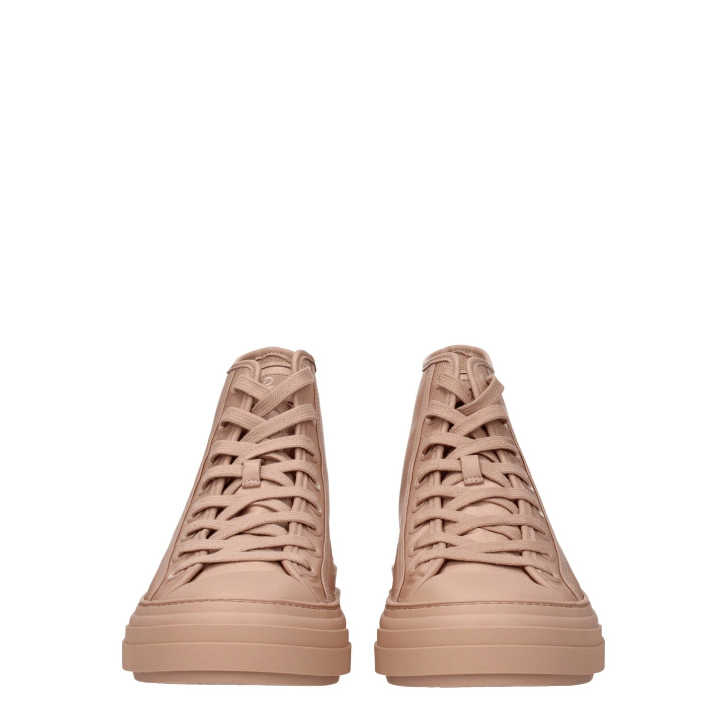 Valentino Garavani Rosa Stoff-High-Top-Sneaker