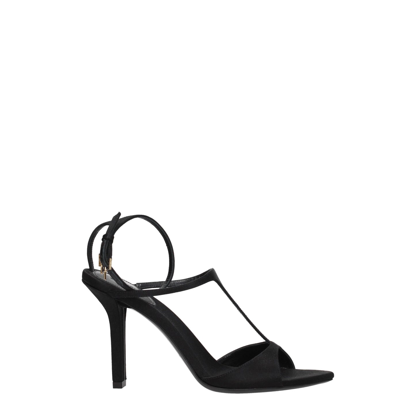 Givenchy Schwarze Satin-Stilettosandalen