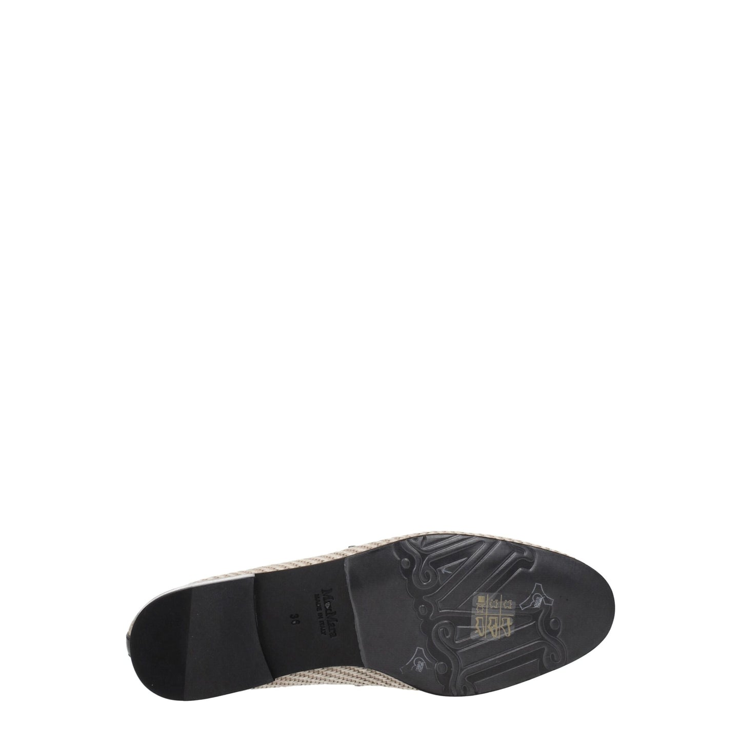 Max Mara Beigefarbene Slipper aus Stoff