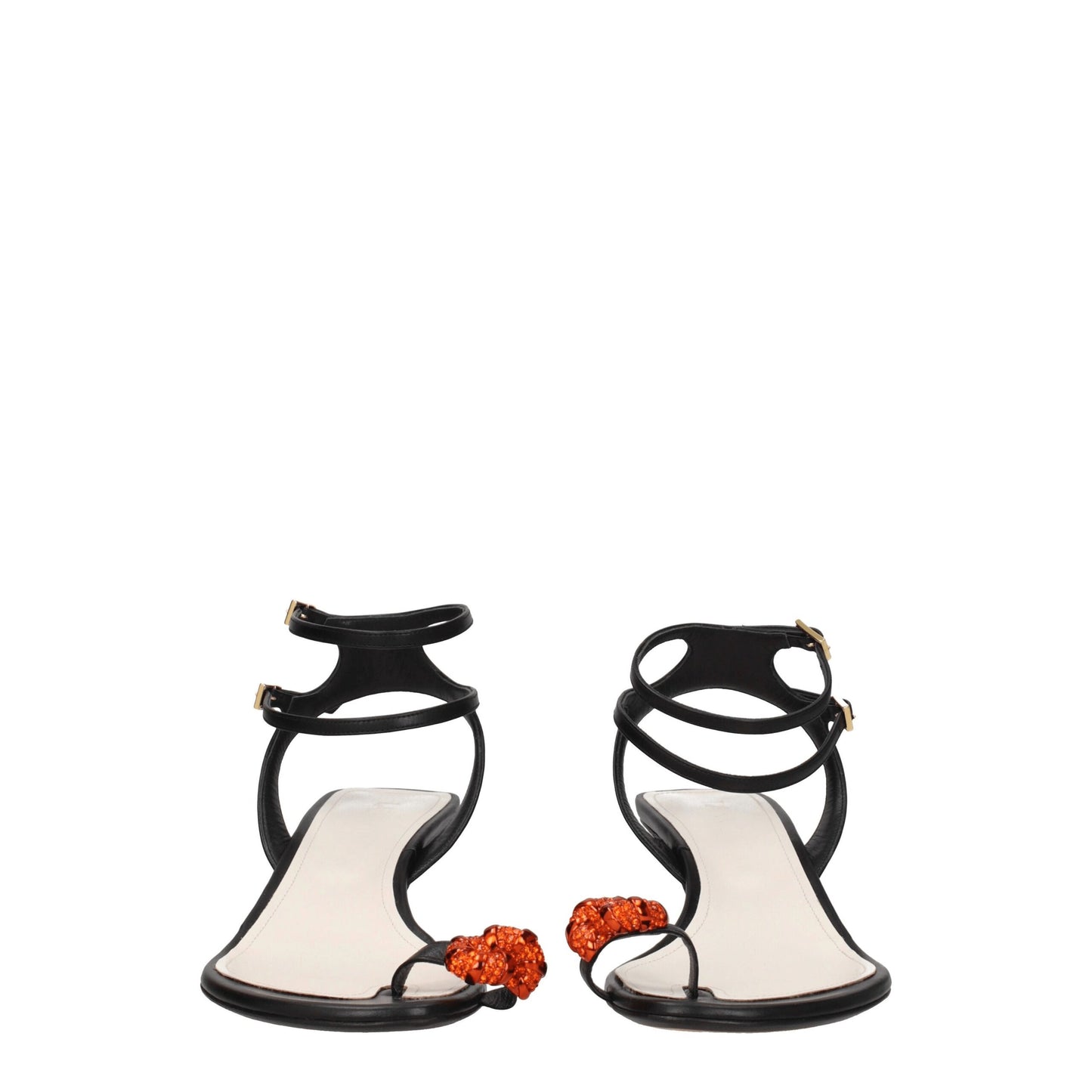 Lanvin Schwarze Leder-Stilettos mit Pfennigabsatz