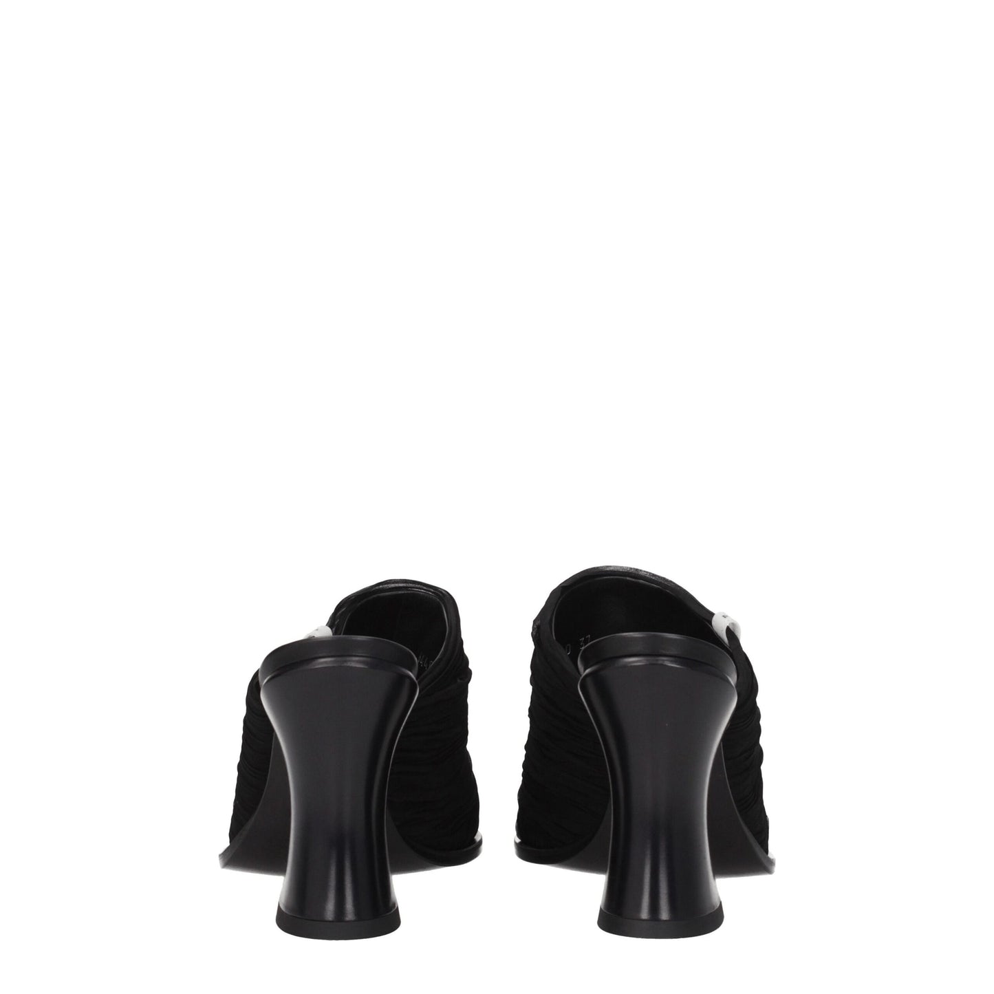 Premiata Schwarze Stoff-Plateausandalen