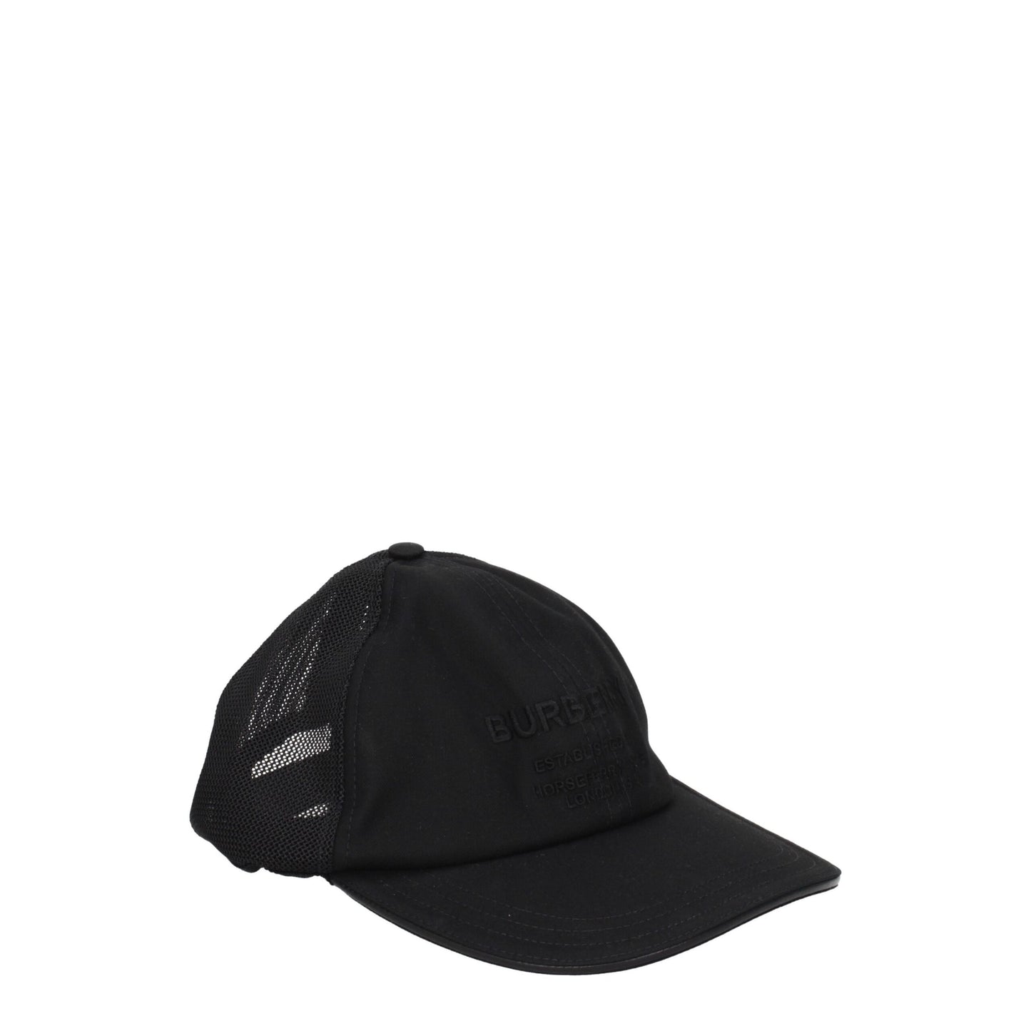 Burberry Schwarze Baumwoll-Kappe (Baseball-Cap)