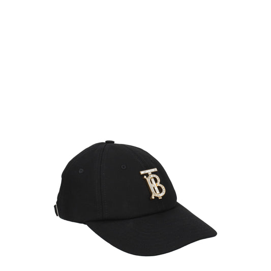 Burberry Schwarze Baumwollkappe (Baseball-Cap)
