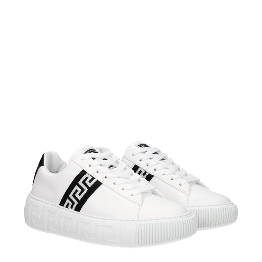Versace Weiße Sneakers aus Leder