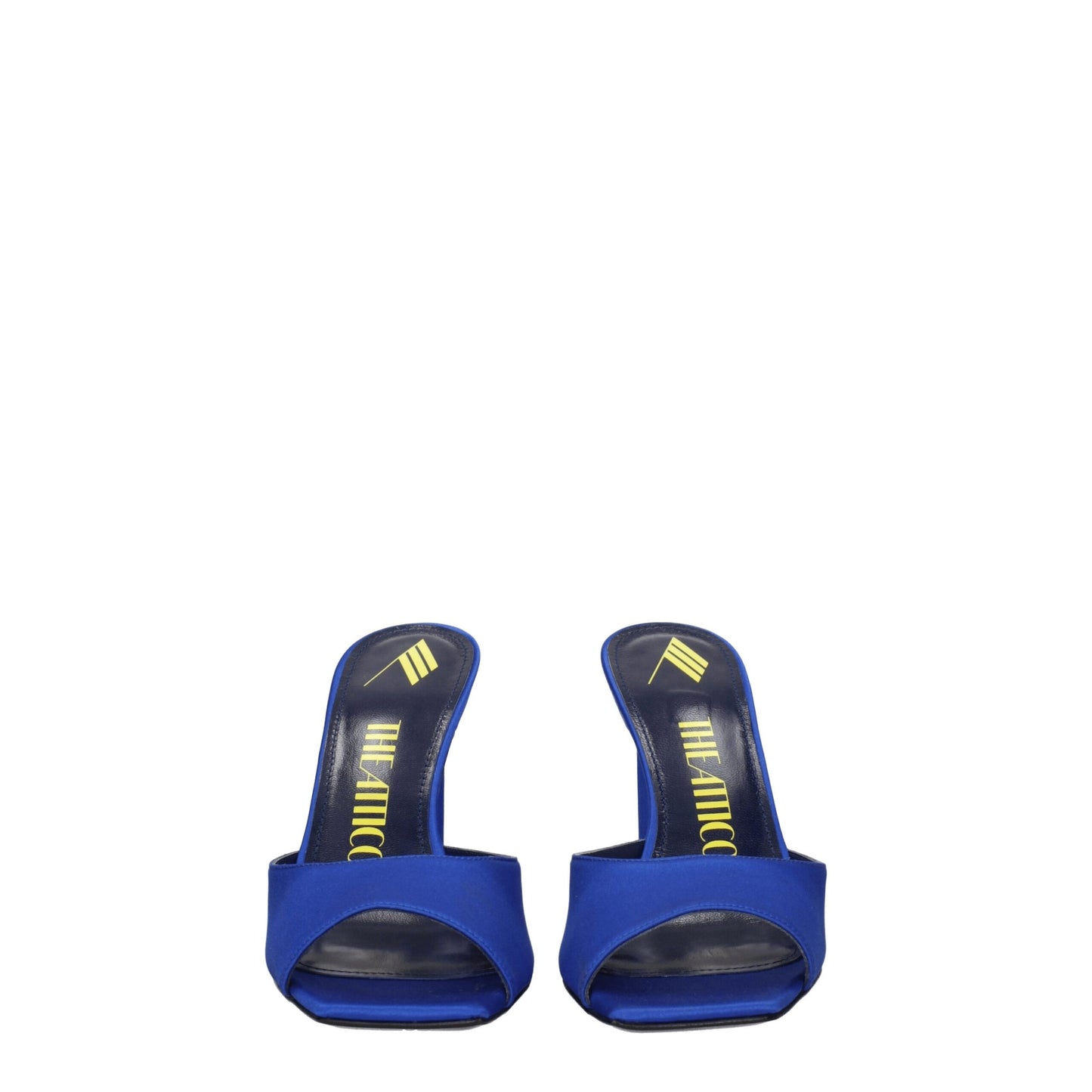 The Attico Satin-Stilettos in Blau