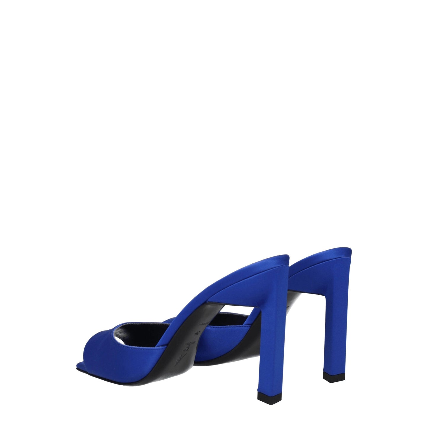 The Attico Satin-Stilettos in Blau