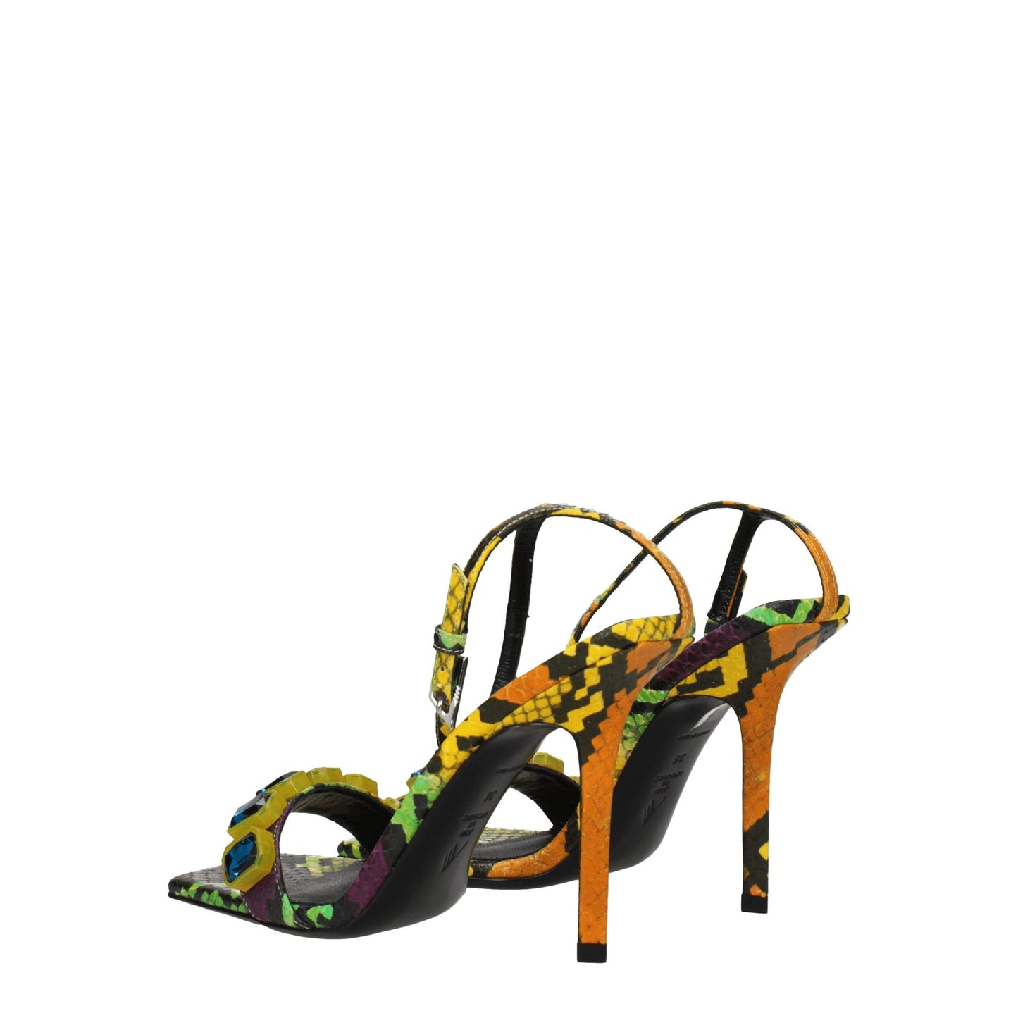 The Attico Bunte Leder-Stilettosandalen