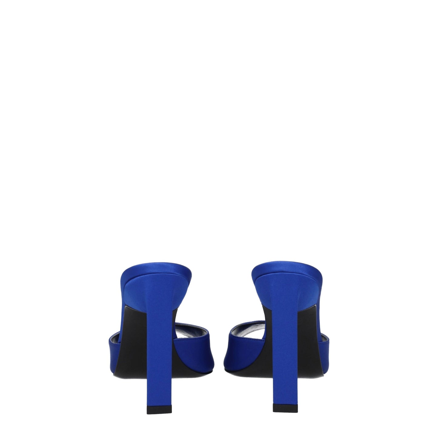 The Attico Satin-Stilettos in Blau