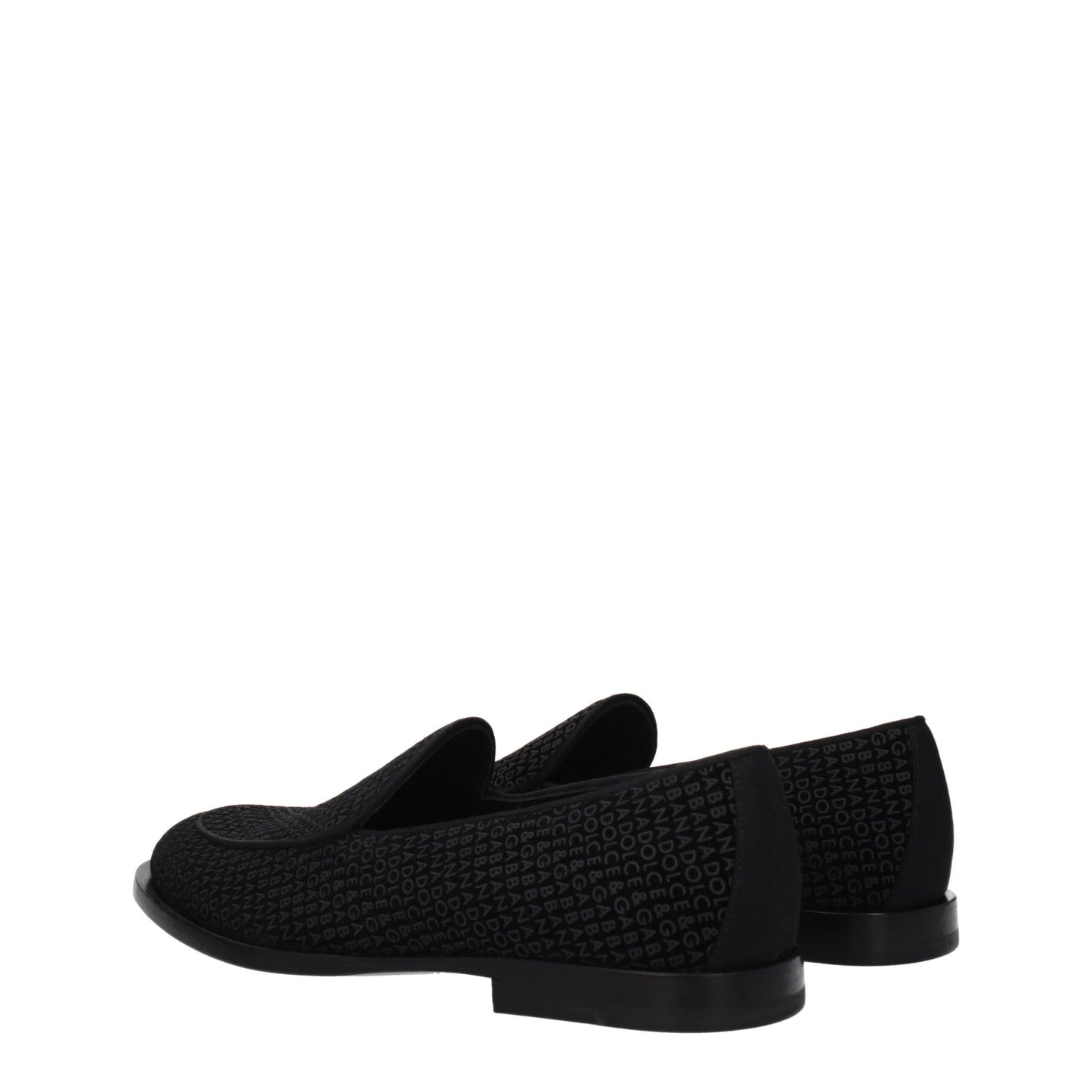 Dolce & Gabbana Slipper aus schwarzem Samt