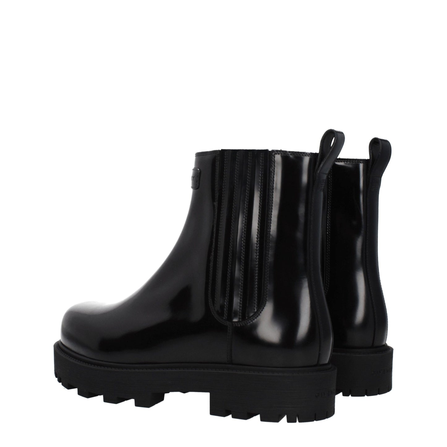Givenchy Schwarze Lederstiefeletten