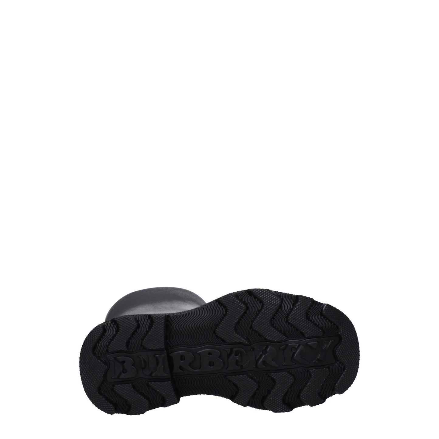 Burberry Schwarze Regenstiefel aus Baumwolle