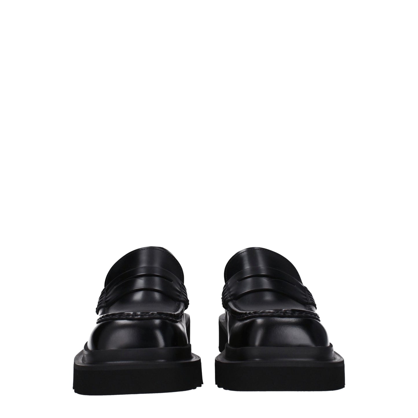 Dolce & Gabbana Schwarze Leder Slipper