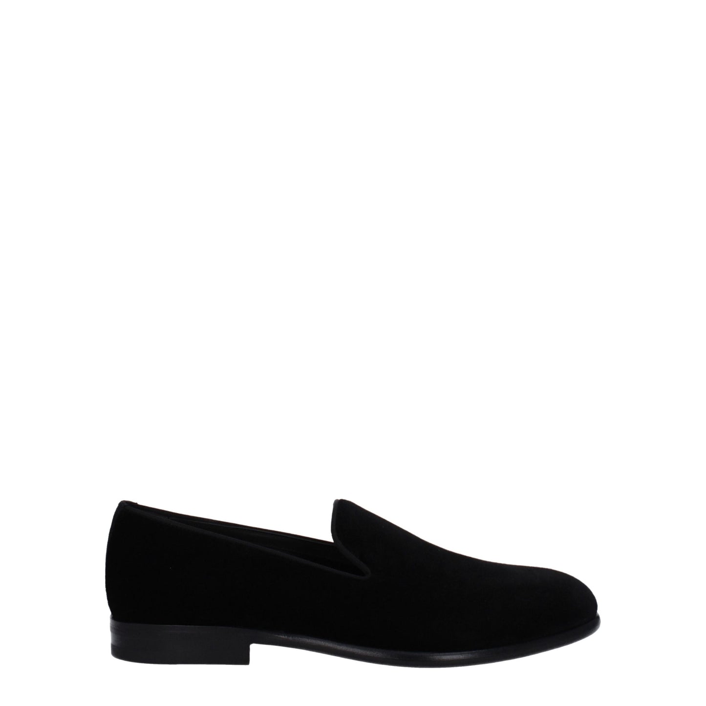 Dolce & Gabbana Slipper aus schwarzem Samt