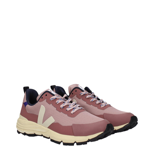 Veja Rosa Stoff Sportliche Turnschuhe