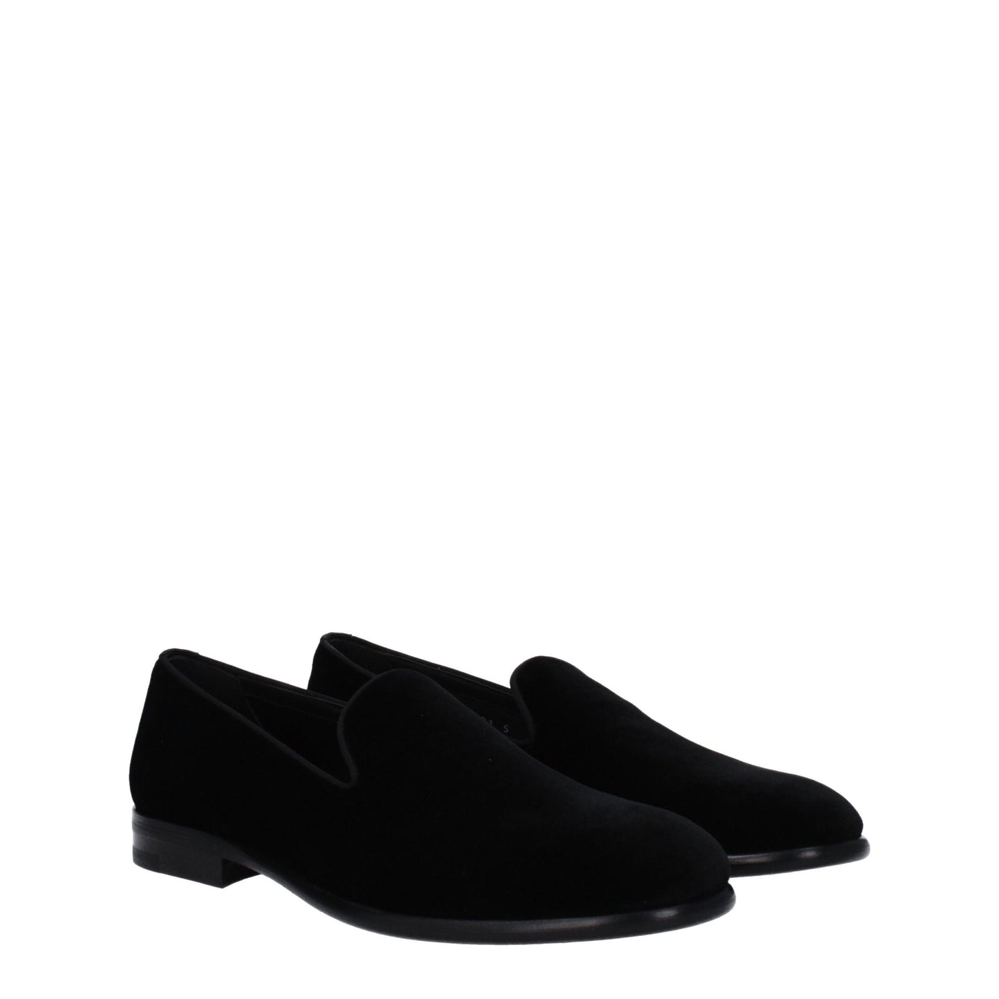 Dolce & Gabbana Slipper aus schwarzem Samt