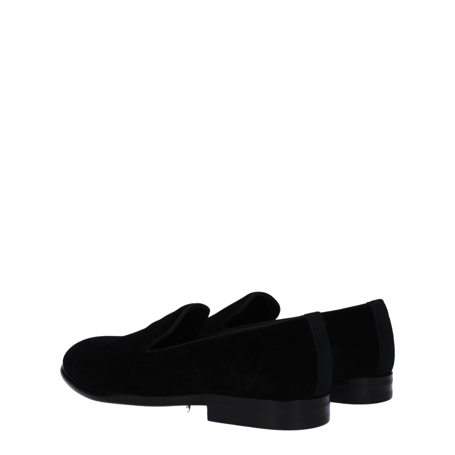 Dolce & Gabbana Slipper aus schwarzem Samt