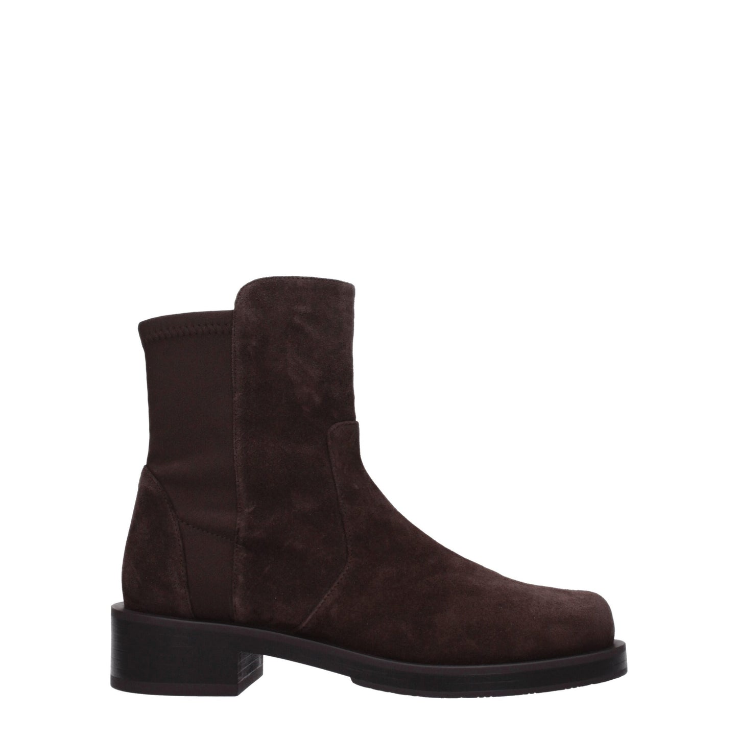 Stuart Weitzman Braune Lederstiefeletten
