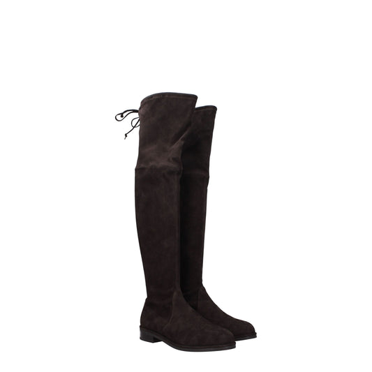 Stuart Weitzman Braunes Leder Over The Knee
