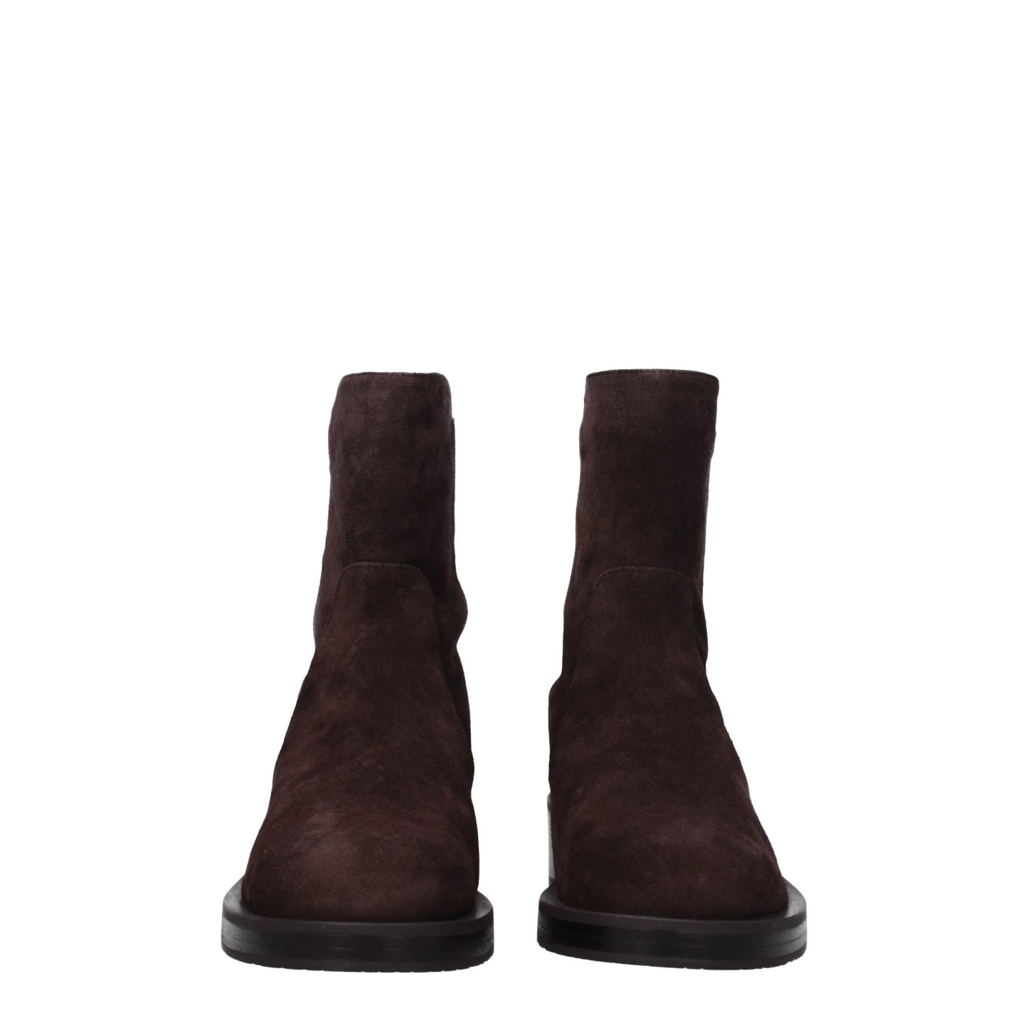 Stuart Weitzman Braune Lederstiefeletten