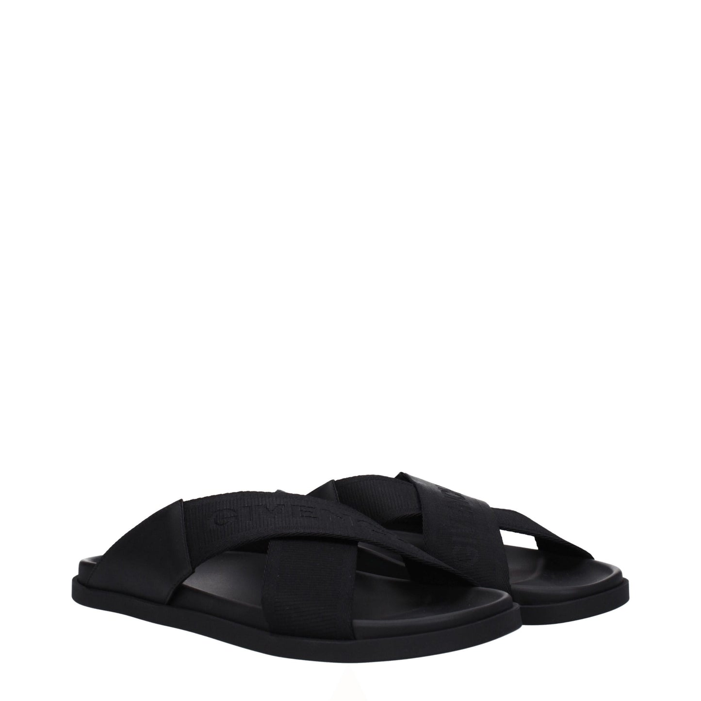 Givenchy Schwarze Stoff-Pantoffeln