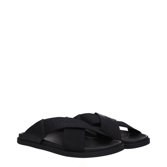 Givenchy Schwarze Stoff-Pantoffeln