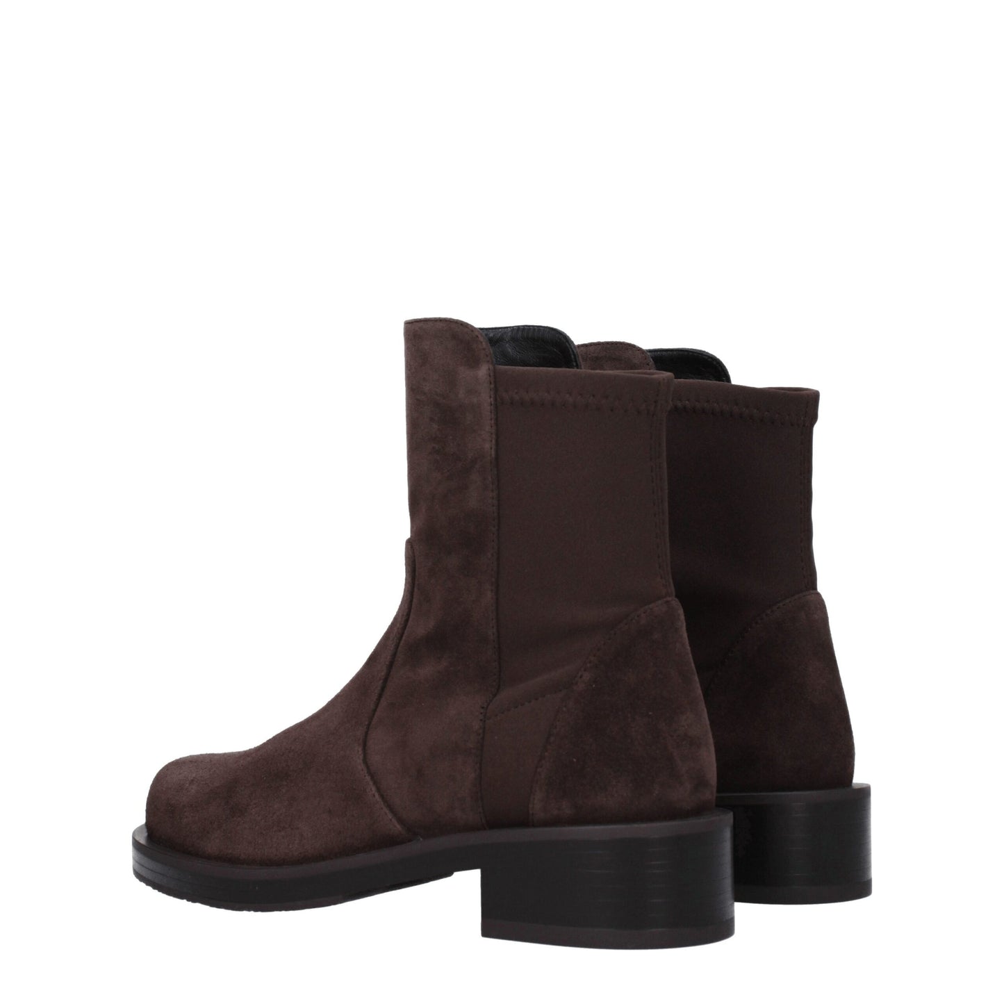 Stuart Weitzman Braune Lederstiefeletten