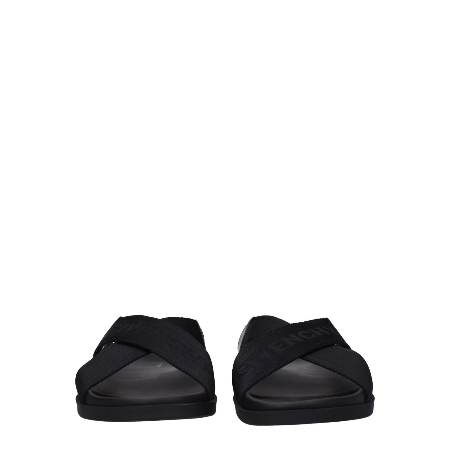 Givenchy Schwarze Stoff-Pantoffeln