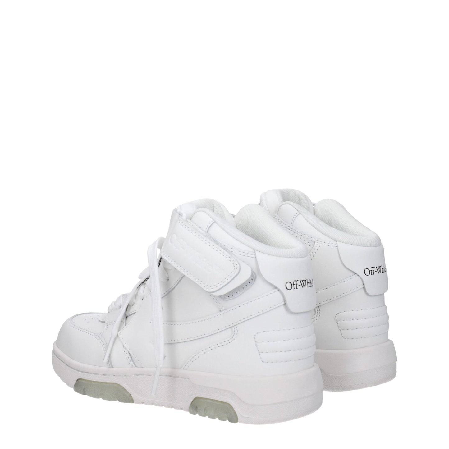 Off-White Hochwertige High-Top Sneaker aus weißem Leder