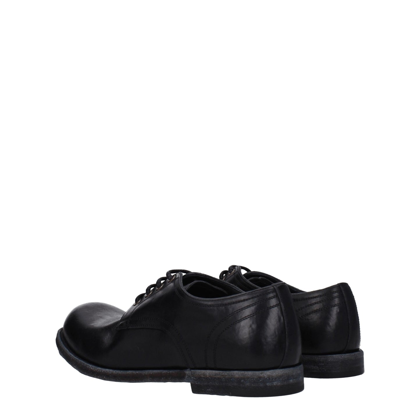 Dolce & Gabbana Schwarze Leder Oxfords und Derbies