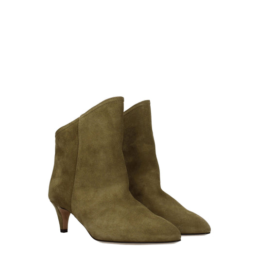 Isabel Marant Graue Lederstiefeletten