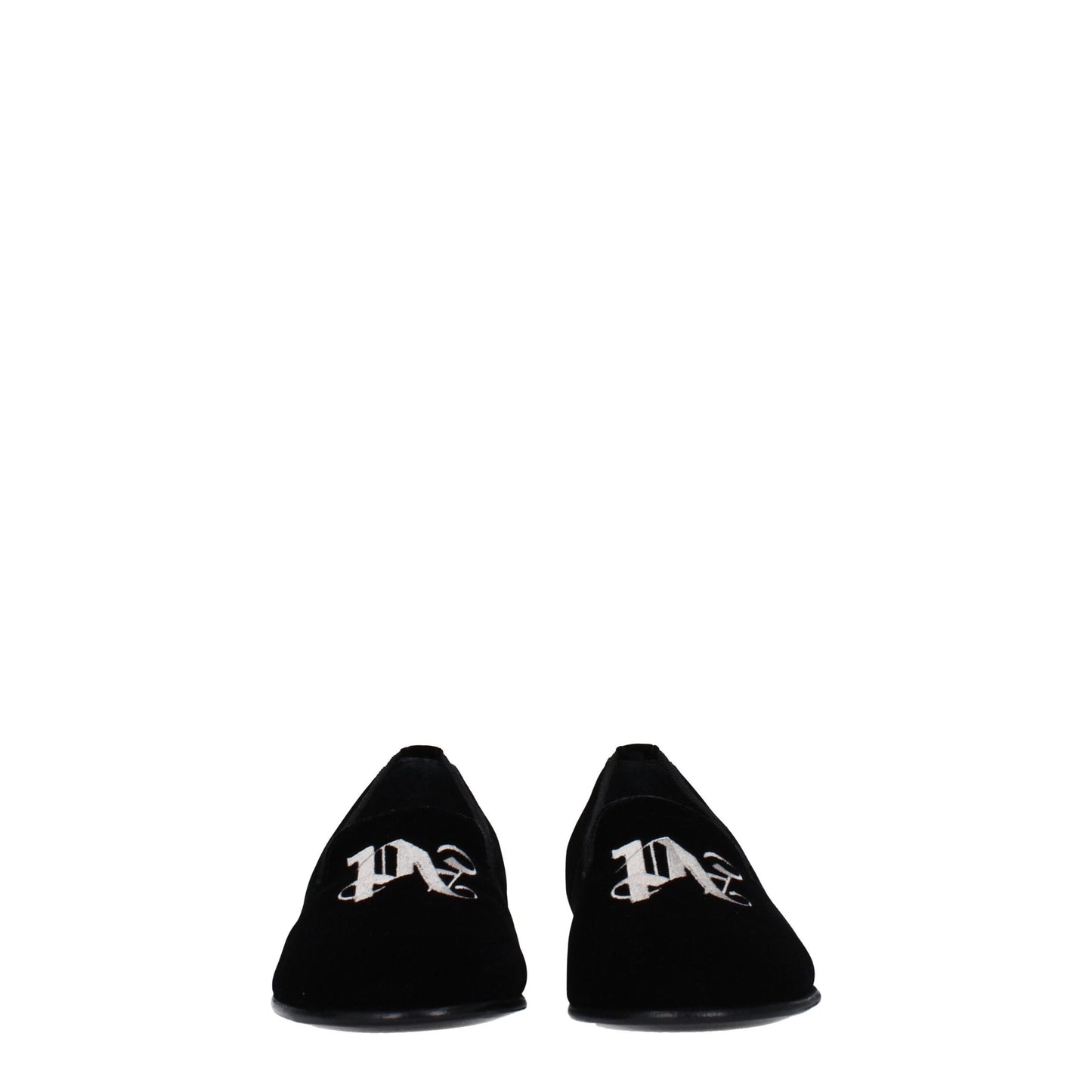 Palm Angels Slipper aus schwarzem Samt