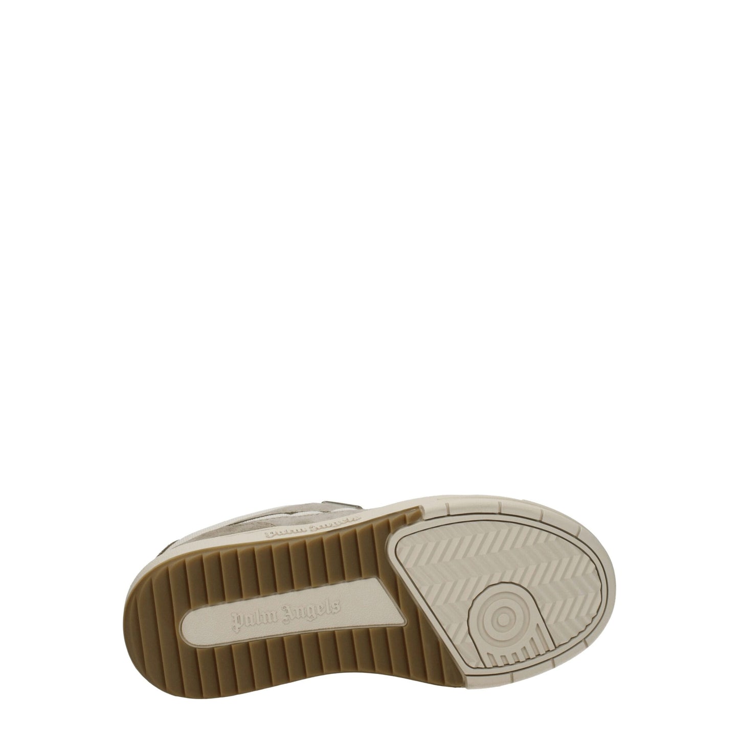 Palm Angels Beigefarbene Stoff-Sneaker mit niedrigem Schaft