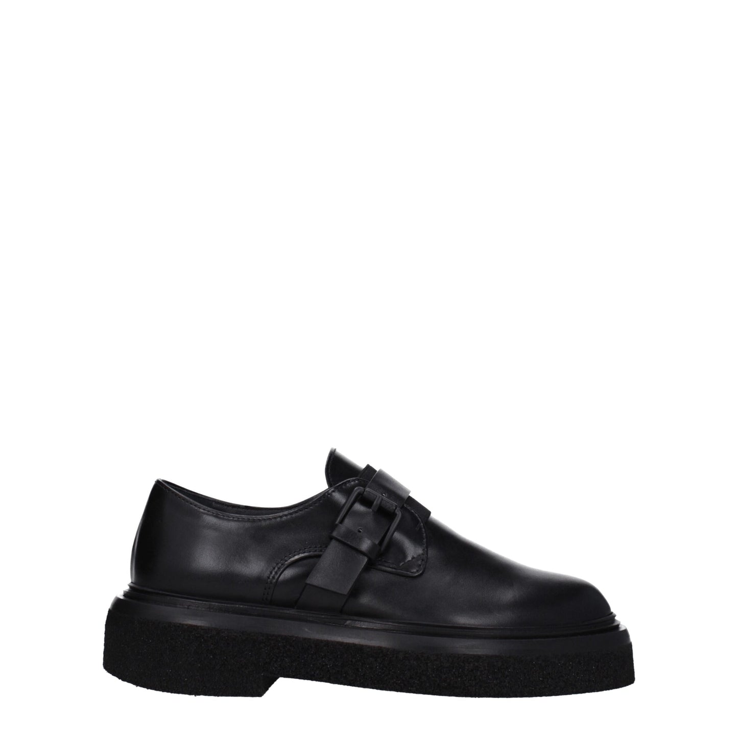Max Mara Schwarze Leder Oxfords und Derbies