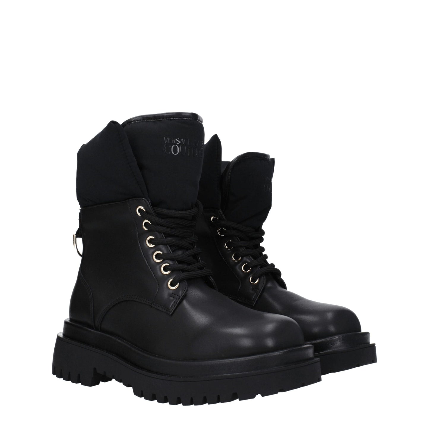 Versace Jeans Schwarze Polyethylen-Stiefel