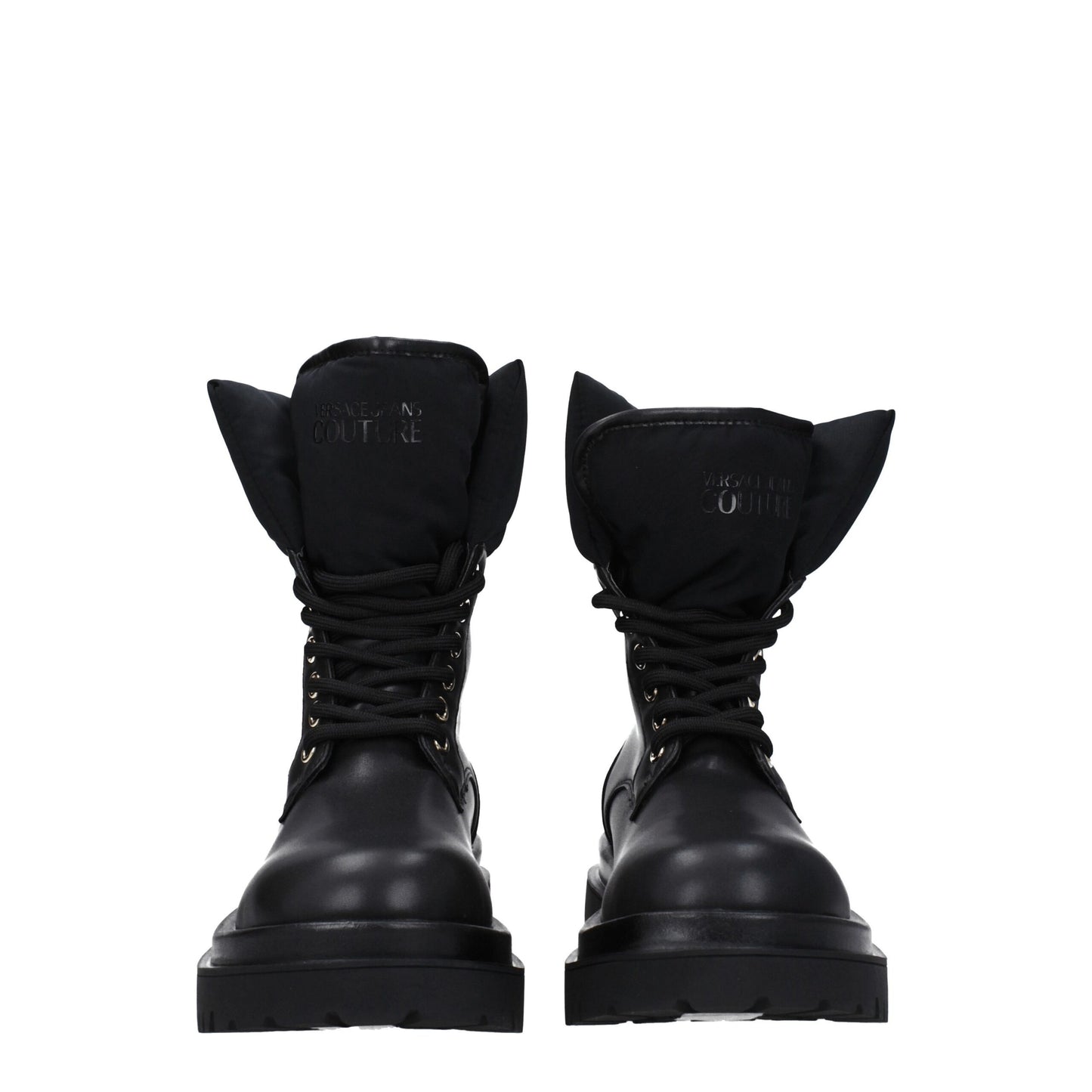 Versace Jeans Schwarze Polyethylen-Stiefel