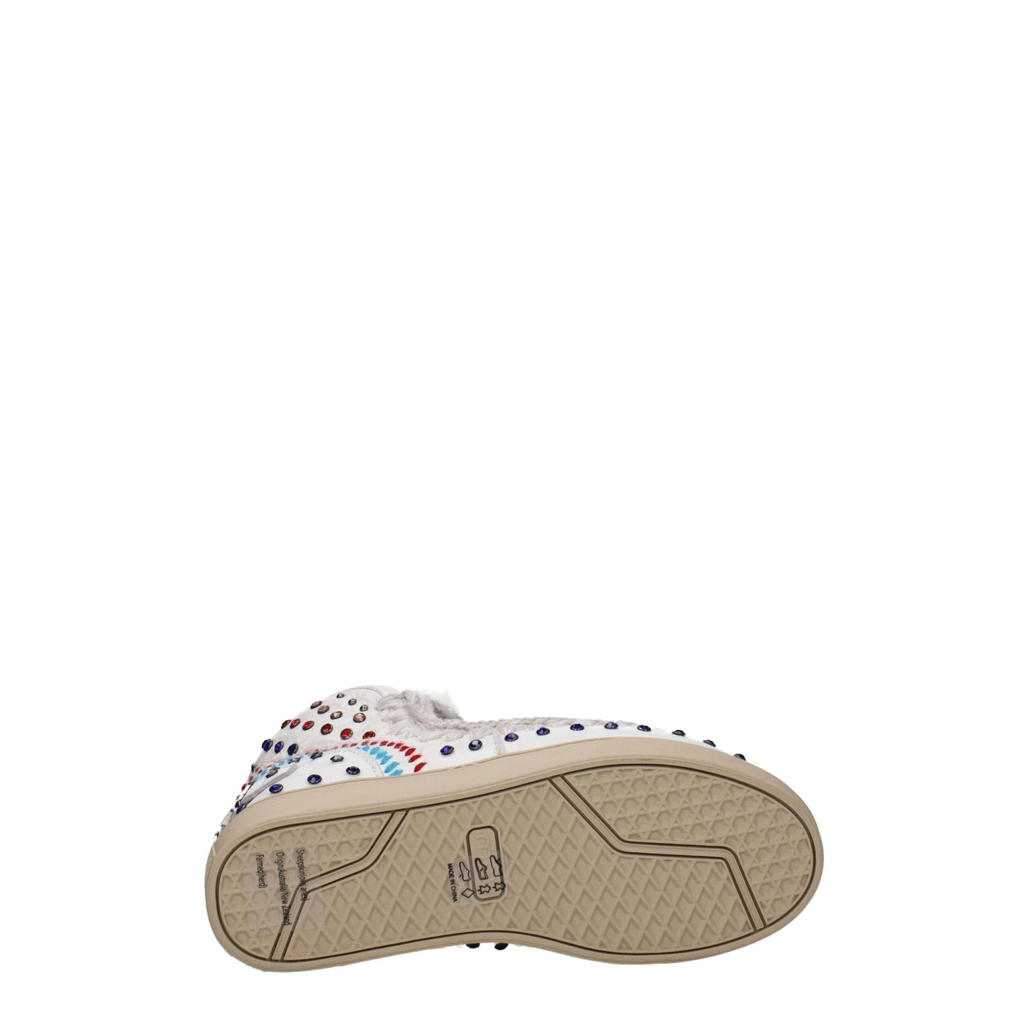 Mou Weiße Lederstiefeletten