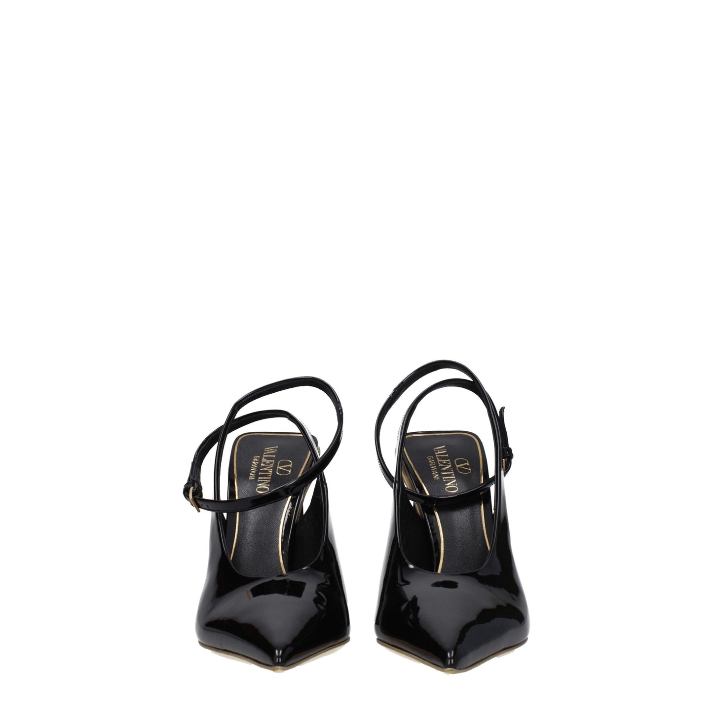Valentino Garavani Schwarze Ledersandalen