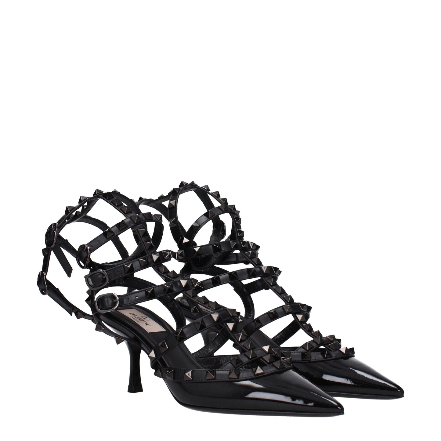 Valentino Garavani Schwarze Leder-Stilettos