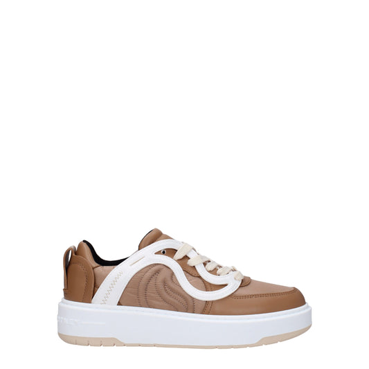 Stella McCartney Braune klobige Turnschuhe aus Stoff