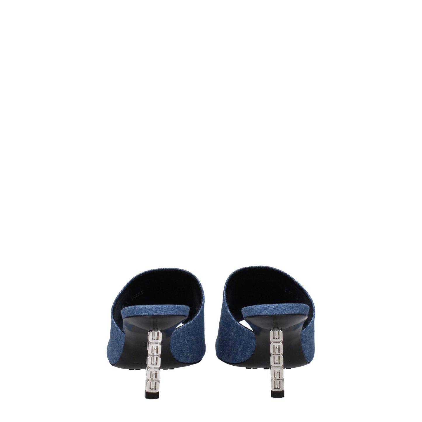 Givenchy Blaue Stoff-Plateausandalen