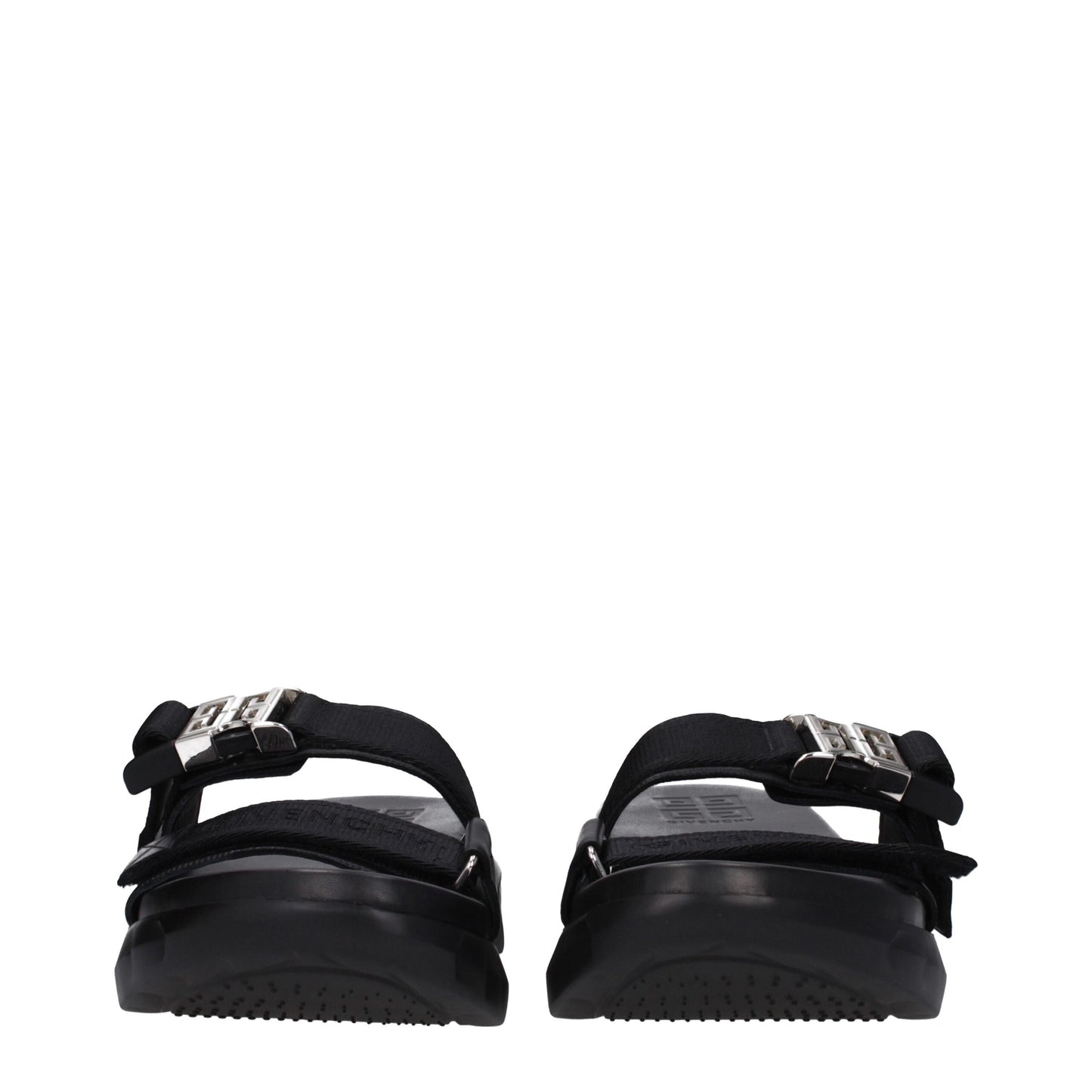 Givenchy Schwarze Stoff-Pantoffeln