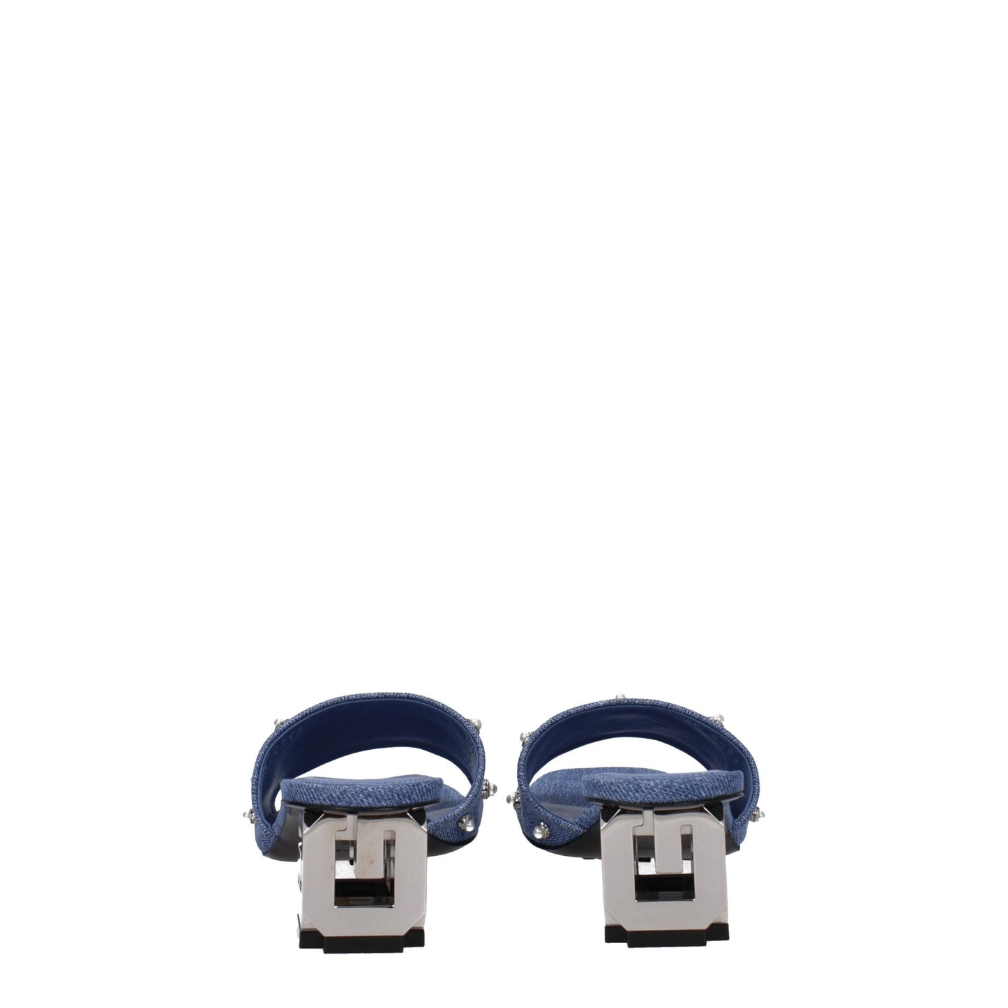 Givenchy Blaue Stoff-Sandalen