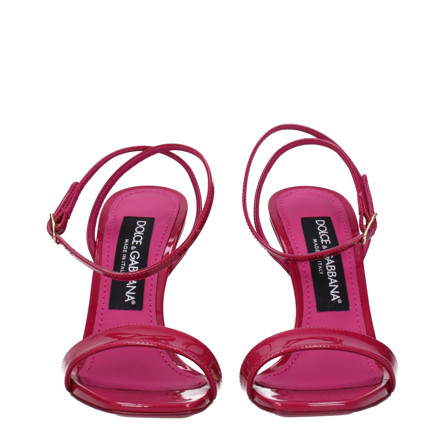 Dolce & Gabbana Pinke Leder-Stilettosandalen