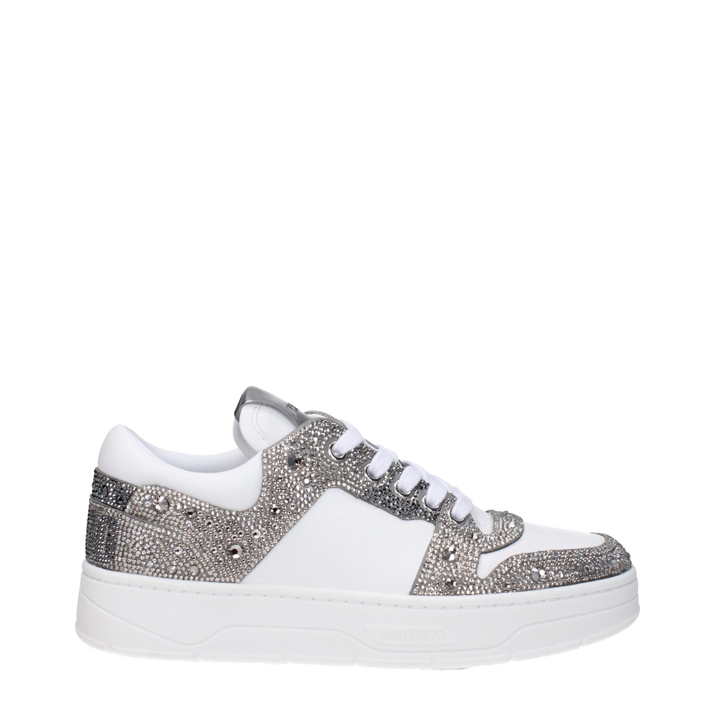Jimmy Choo Chunky Sneakers aus weißem Leder