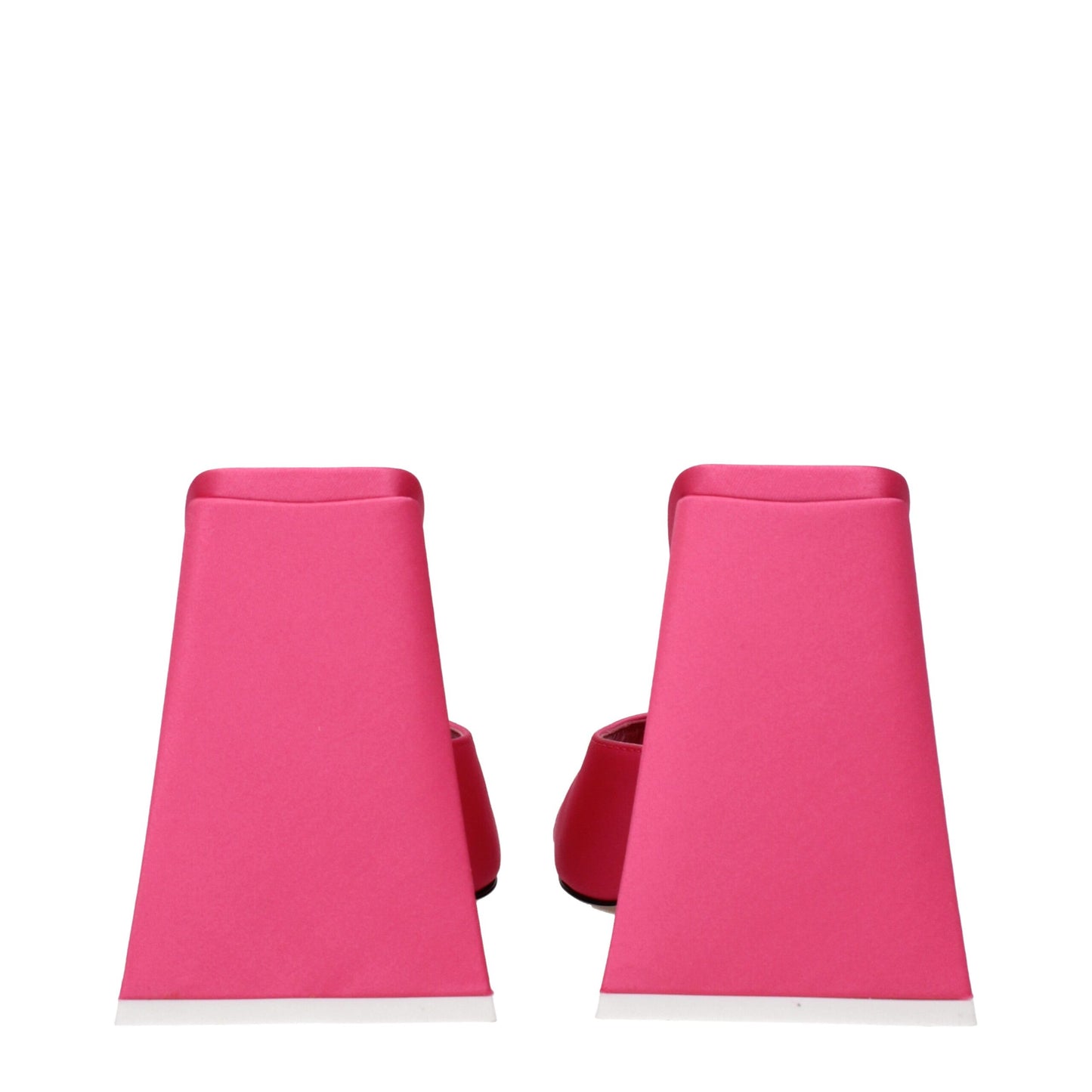 The Attico Rosa Stoff-Plateau-Sandalen